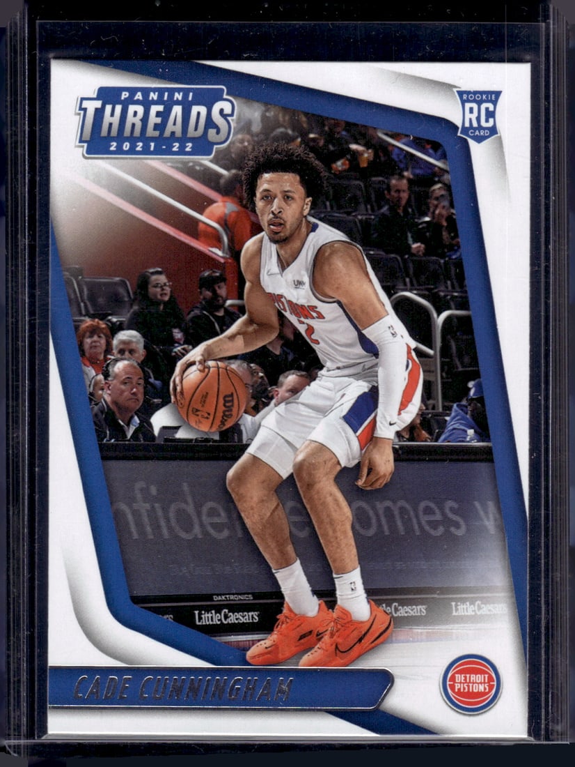 Cade Cunningham Rookie Card 2021-22 Chronicles Threads #79 Detroit Pistons (1 of 2)