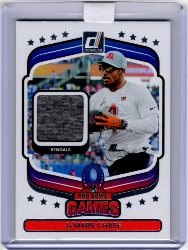 Ja'Marr Chase Pro Bowl Games Patch 2025 Panini Donruss #PBM-JCE Bengals (1 of 2)