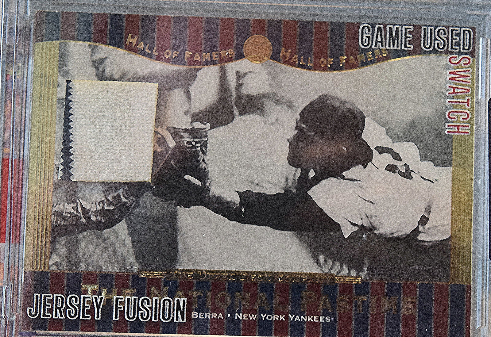 Yogi Berra 2021 Jersey Fusion Game Used Swatch From 1978 #JF-YB78 (1 of 2)