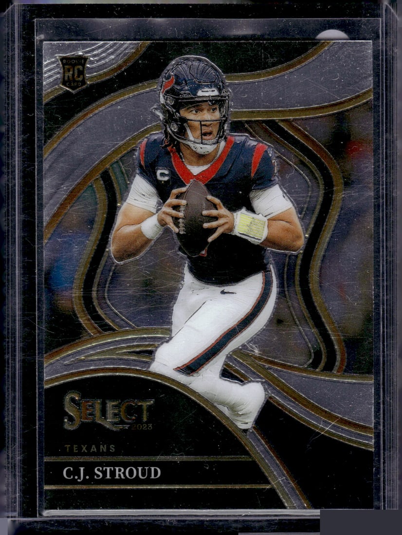 Cj Stroud Rookie Card Club Level 2023 Panini Select #289 Houston Texans: Panini Select, Prizm, Mosaic, Contenders, Zenith, Phoenix, Illusions, Absolute, Rookie NFL Sports Trading Cards, SP, SSP, Cards, Football Cards for Sale Near Me, Superbowl & Hall of Fame Player Cards,