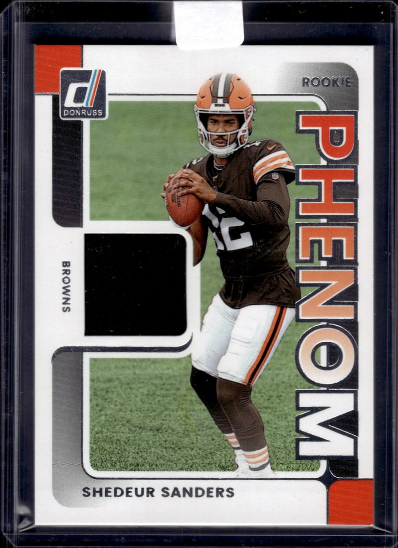 Shedeur Sanders Rookie Card Patch 2025 Panini Donruss #RPJ-SSS Cleveland Browns (1 of 2)