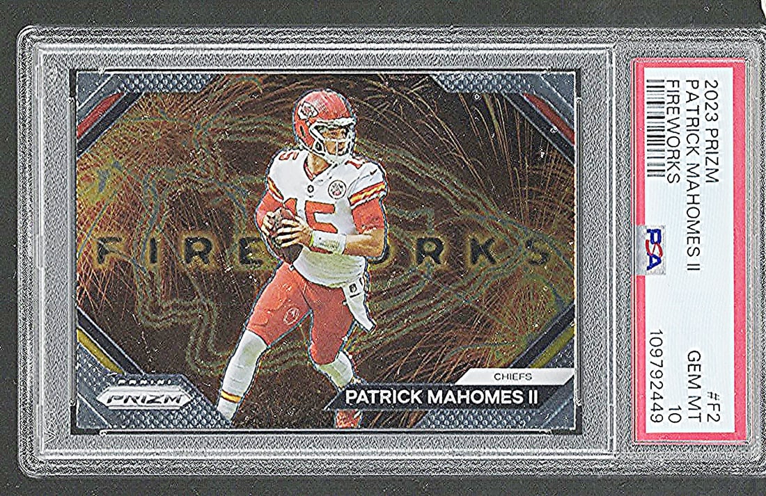 Patrick Mahomes Fireworks 2023 Panini Prizm #F2 PSA 10 Kansas City Chiefs (1 of 2)