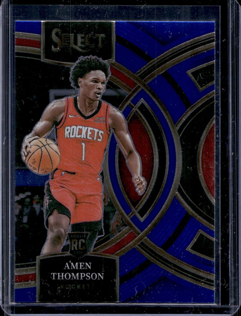 Amen Thompson Rookie Card Premier Level 2023-24 Select #122 Houston Rockets (1 of 2)