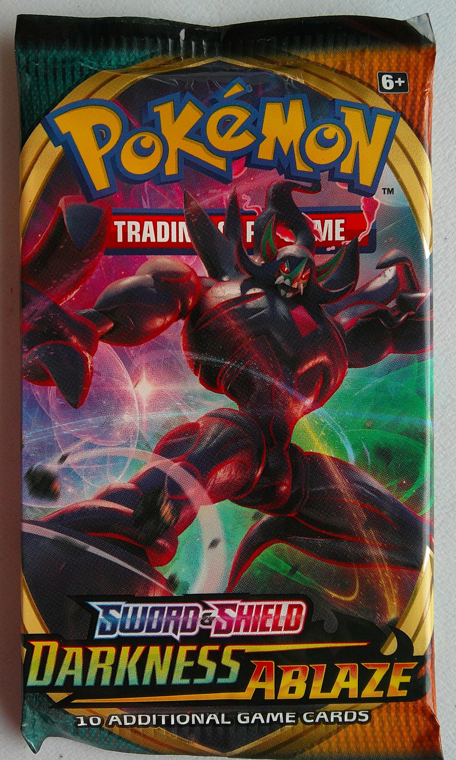 Pokemon Sword and Shield Darkness Ablaze 10 Card Booster Pack, Charizard, Pikachu, Holo Rare Cards (1 of 1)
