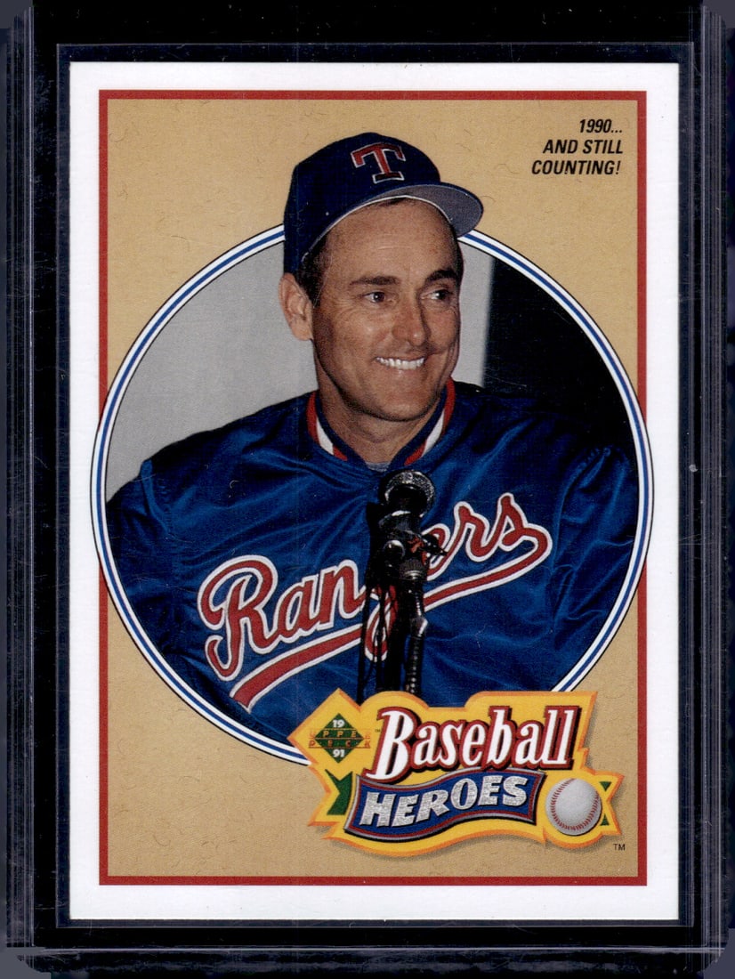 Nolan Ryan Baseball Heroes 1991 Upper Deck #17 Texas Rangers (1 of 2)