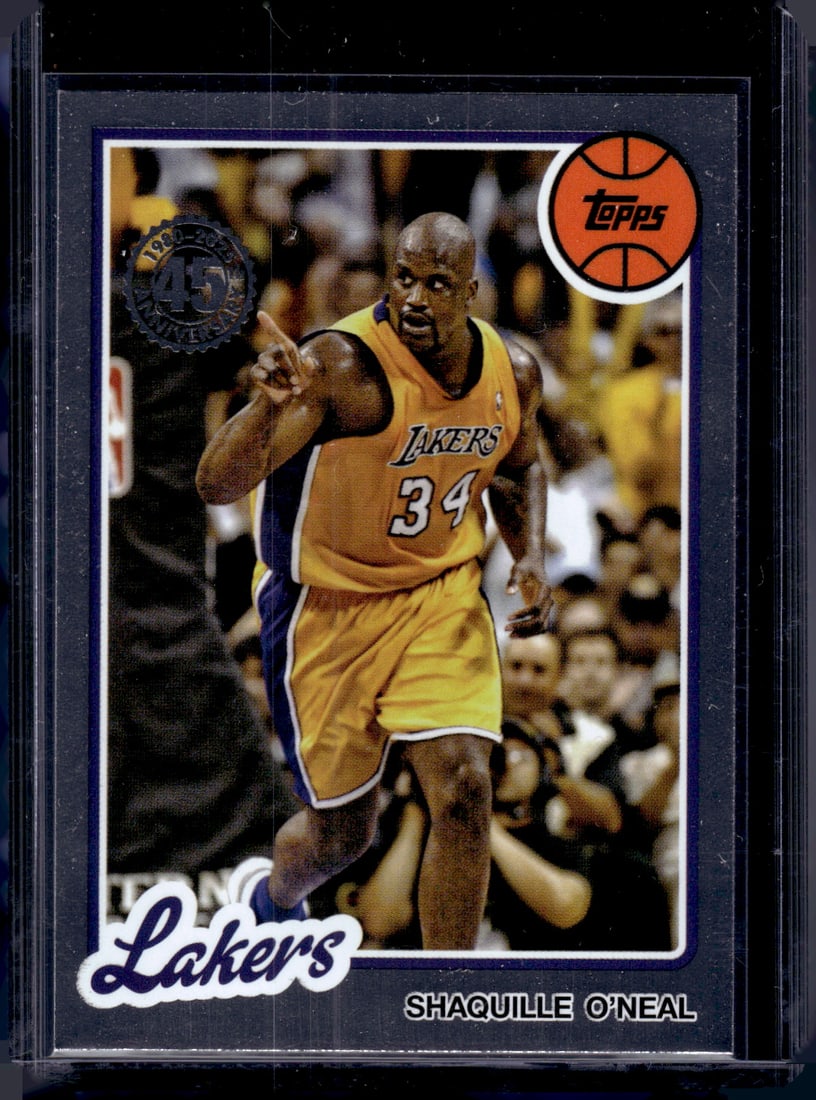 Shaquille O'Neal 2025-26 Topps #80BK-4 Los Angeles Lakers: Topps Basketball NBA Trading & Sports Cards, Sports Cards for Sale Near Me, Chrome, Refractor, SP, SSP, Valuable Auction Memorabilia Lots Sold On Line, NBA Championship & Hall of Fame Player Cards