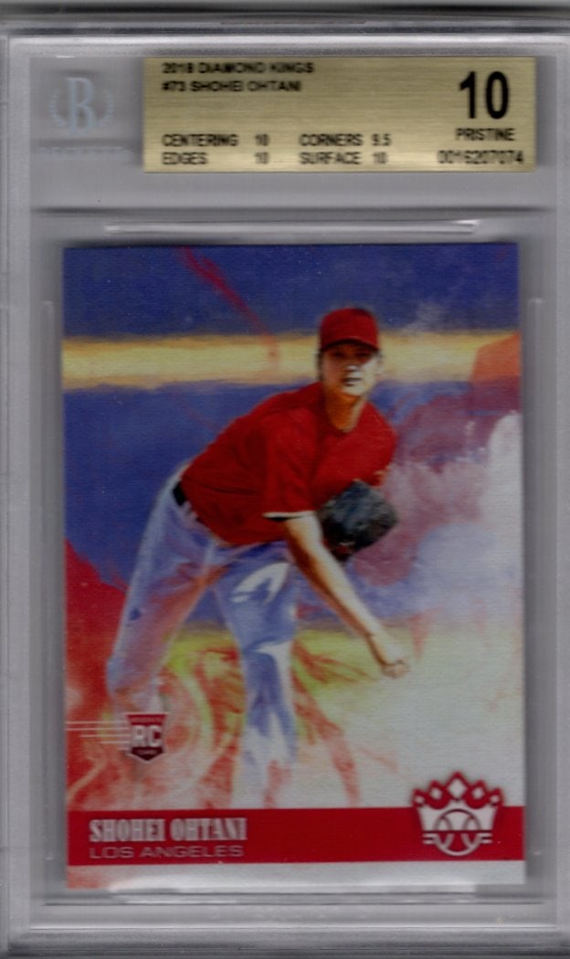 Shohei Ohtani Rookie Card 2018 Diamond Kings #73 BGS 10 Pristine (1 of 2)