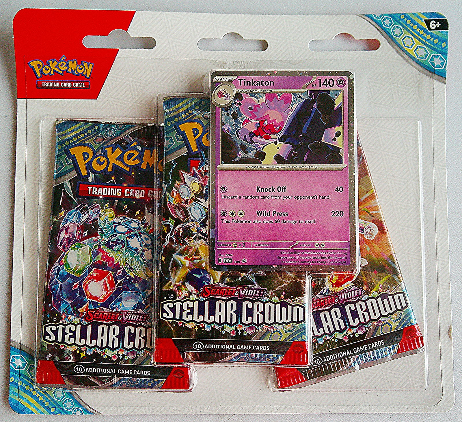 2024 Pokemon Scarlet & Violet Stellar Crown 3 Pack 30 Card Booster  Hanger Blister Charizard (1 of 2)