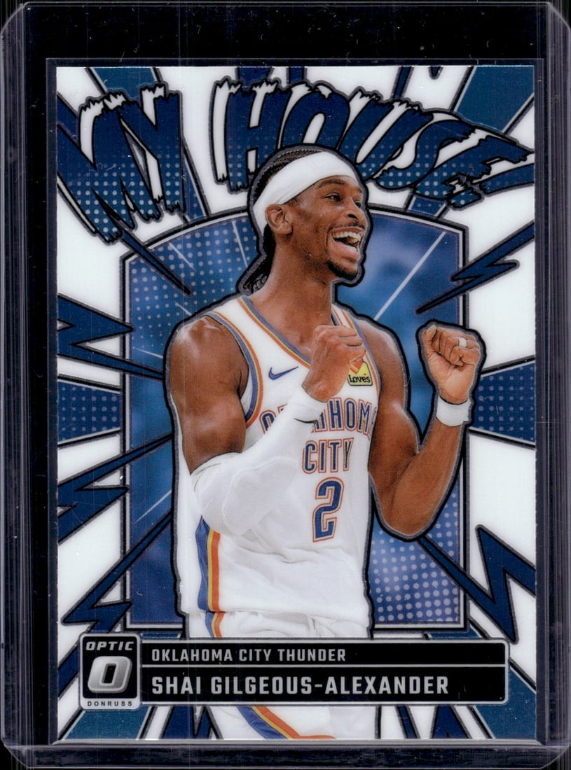 Shai-Gilgeous Alexander My House 2024-25 Donruss Optic #6 OKC Thunder: Donruss Optic Basketeball NBA Sports & Trading Cards, SP, SSP, NBA Championship & Hall of Fame Player Cards, Valuable Auction Memorabilia Lots Sold On Line, Sports Cards for Sale Near Me