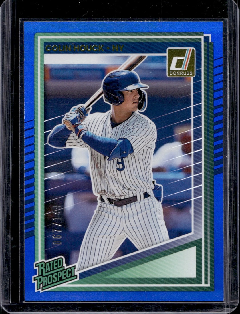 Colin Houck Rated Prospect Blue /149 2025 Donruss #121 New York Mets: Donruss Baseball MLB Trading & Sports Cards, Sports Cards for Sale Near Me, Prizm, Mosaic, Select, SP, SSP, Auction Memorabilia Lots for Sale On Line, World Series & Hall of Fame Players, Diamond King