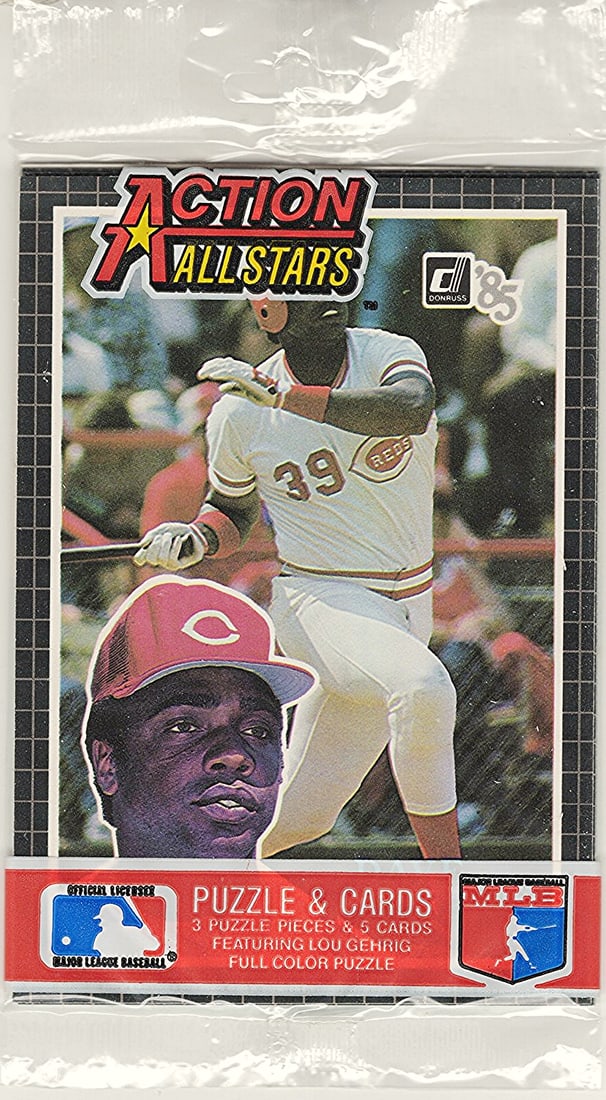 1985 Donruss Action All-stars Baseball Jumbo Card Pack - Dave Parker on Front - You Receive the Pack (1 of 2)