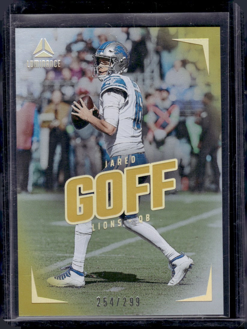 Jared Goff Gold /299 2024 Panini Luminance #21 Detroit Lions (1 of 2)