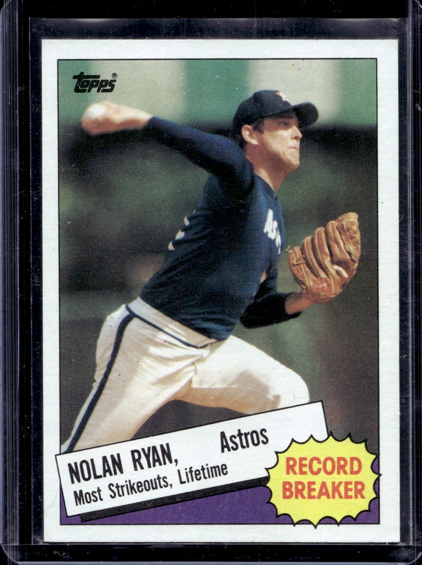 Nolan Ryan Record Breaker 1985 Topps #7 Houston Astros (1 of 2)