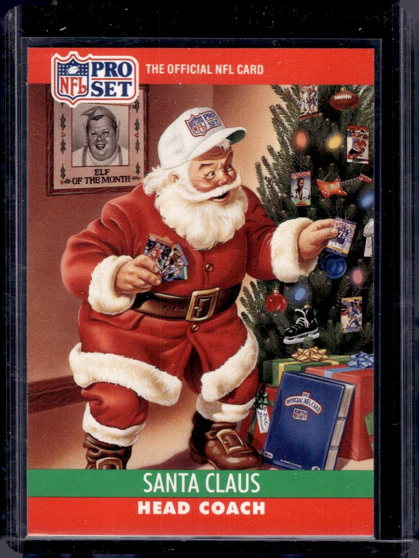 Santa Claus 1990 Pro Set NFL: Pro Set Vintage Football NFL Trading Cards, Old Sports Cards for Sale Near Me, Hall of Fame & Super Bowl Player Cards, Auction Memorabilia Lots for Sale on Line