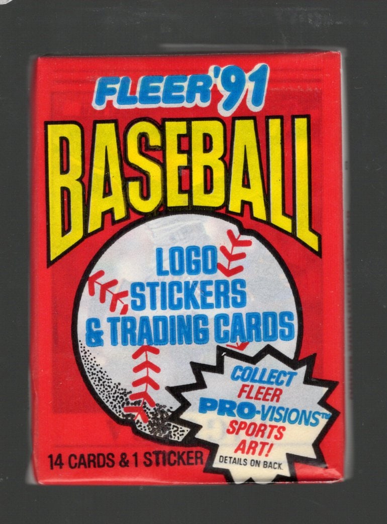 1991 Fleer Baseball Cards Retail Box Pack Sports Cards MLB Trading Cards Rookie Cards: Fleer Vintage Baseball MLB Trading & Sports Cards, World Series & Hall of Fame Players, Old Sports Cards for Sale Near Me, Valuable Auction Memorabilia Lots For Sale On Line, Tony Gwynn, Rickey Hender