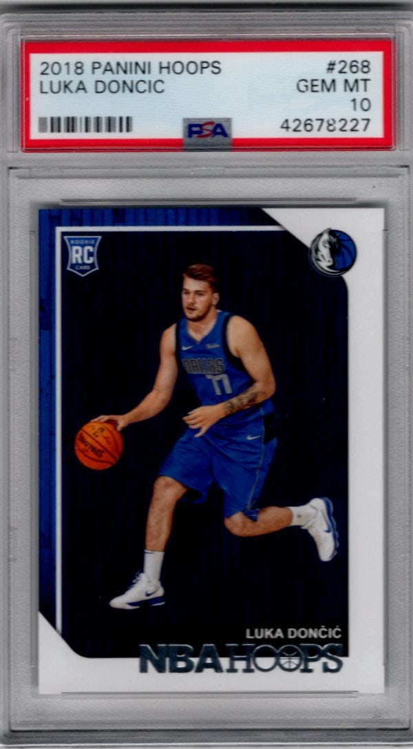 Luka Doncic Rookie Card 2018-19 NBA Hoops #268 PSA 10 Mavericks, Lakers (1 of 2)