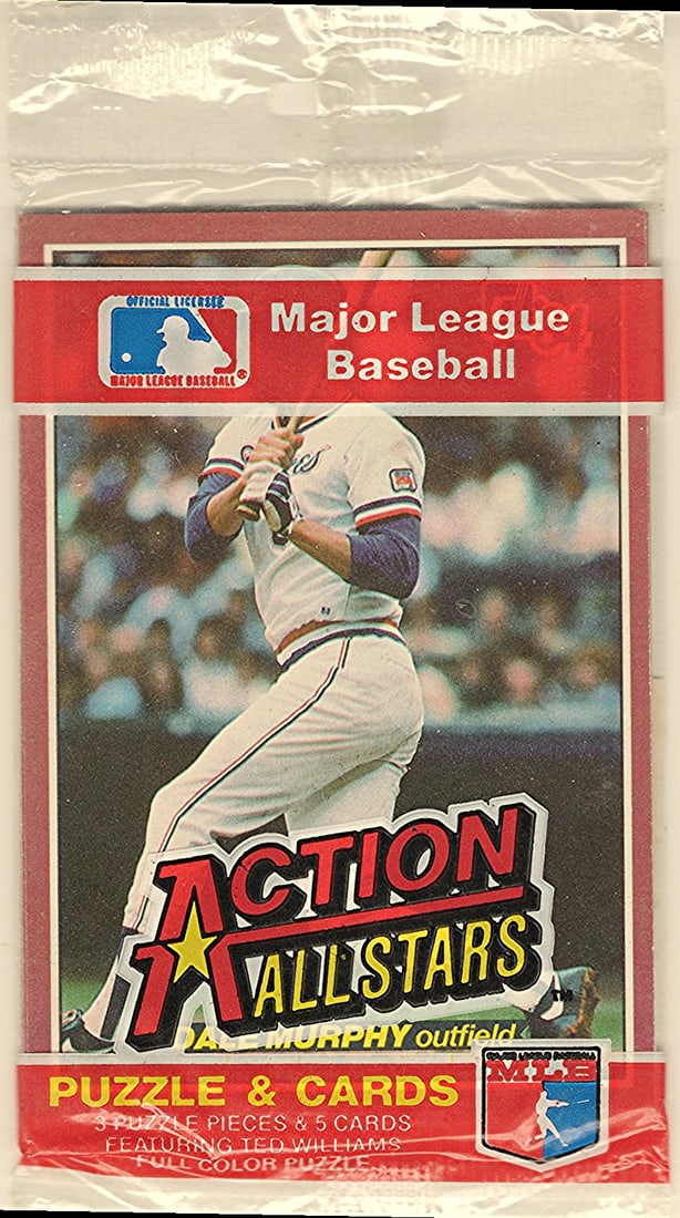 1984 Donruss Action All-stars Baseball Jumbo Card Pack - Dale Murphy Front, Lou Whitaker Back - You (1 of 2)