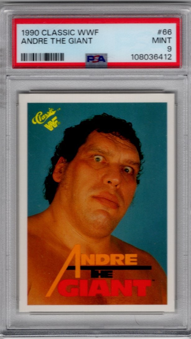 Andre The Giant 1990 Classic WWF #66 PSA 9 (1 of 2)
