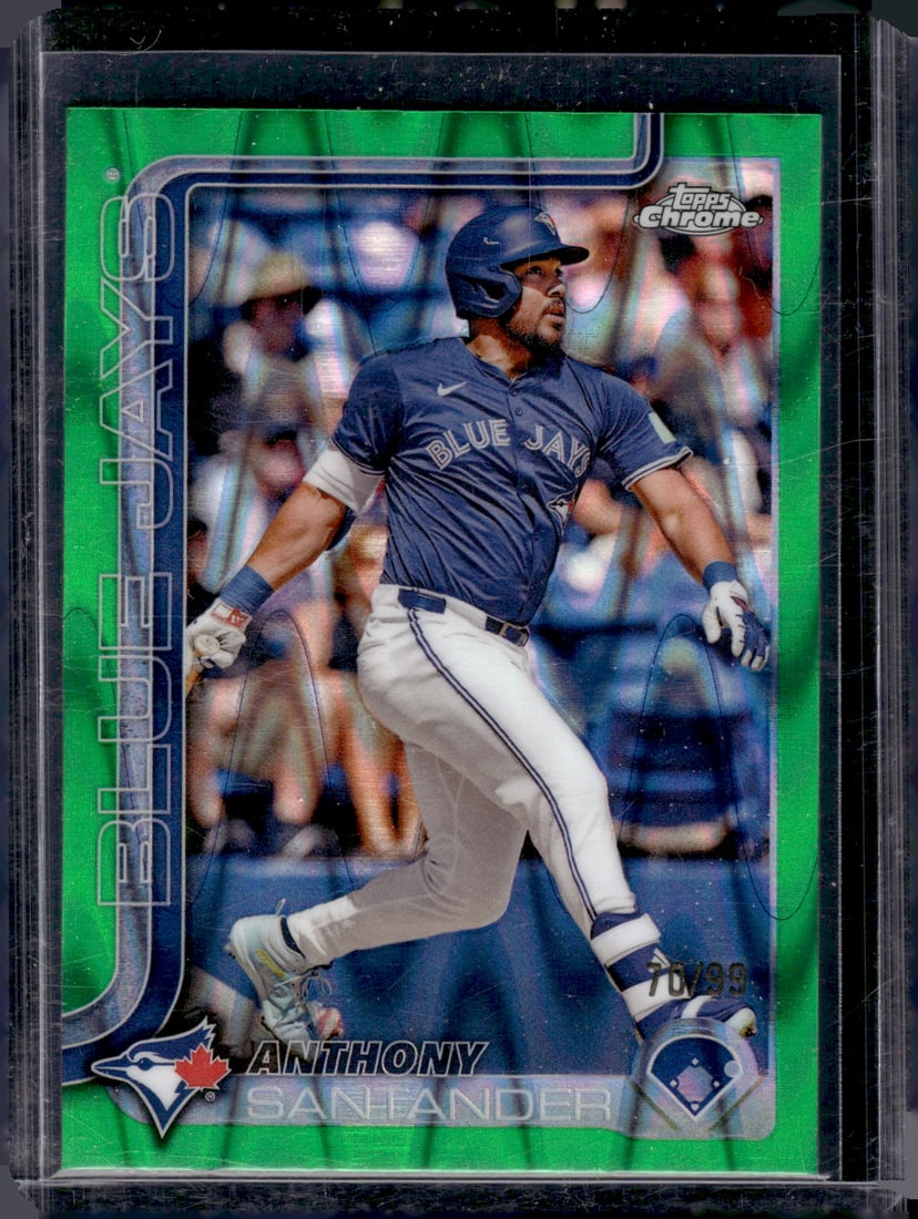Anthony Santander Green Raywave Refractor /99 2025 Topps Chrome #60 Toronto Blue Jays: Topps Baseball MLB Trading & Sports Cards, Sports Cards for Sale Near Me, World Series & Hall of Fame Players Memorabilia, Refractors, X-Fractors, Numbered, SP, SSP, Valuable Auction Memorabilia Lots 
