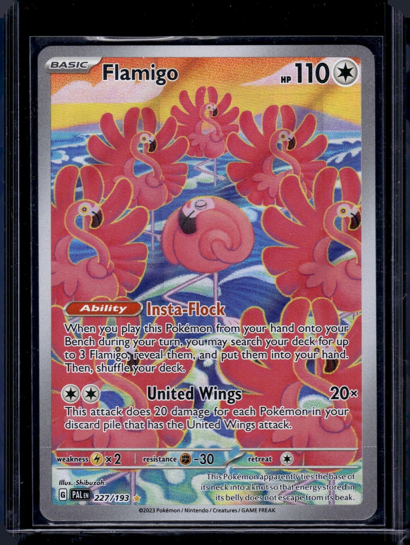 2023 Pokemon Paldea Evolved Flamigo Illustration Rare #227 (1 of 2)