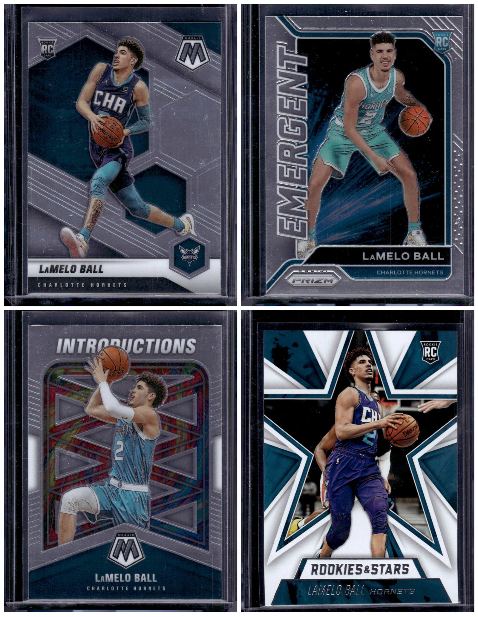 Lot of 4 LaMelo Ball Rookie Cards. All Panini, All Different, See Pictures (1 of 2)