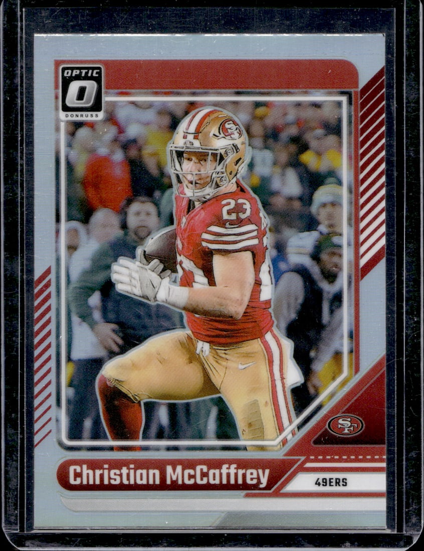 Christian McCaffrey Holo Prizm 2024 Donruss Optic #171 San Francisco 49ers (1 of 2)
