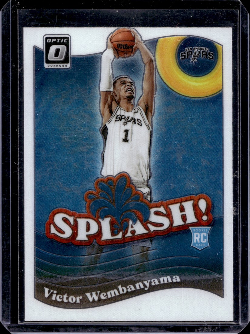 Victor Wembanyama Rookie Card Splash 2023-24 Donruss Optic #6 San Antonio Spurs: Donruss Optic Basketeball NBA Sports & Trading Cards, SP, SSP, NBA Championship & Hall of Fame Player Cards, Valuable Auction Memorabilia Lots Sold On Line, Sports Cards for Sale Near Me