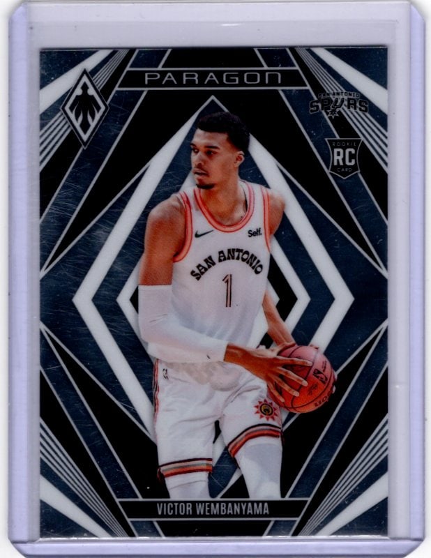 Victor Wembanyama Rookie Card Paragon 2023-24 Panini Phoenix #13 San Antonio Spurs: Panini Select, Prizm, Mosaic, Contenders, Revolution, Phoenix, NBA Hoops, Rookie NFL Sports Trading Cards, Silver, SP, SSP, Wave Prizms, Numbered Cards, Basketball sports Cards for Sale Near Me, NBA C