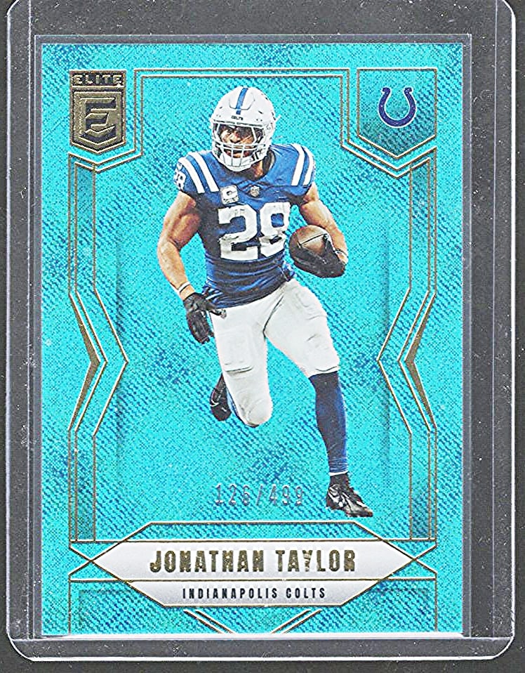 Jonathan Taylor Teal Matrix /499 2025 Donruss Elite #85 Indianapolis Colts (1 of 2)