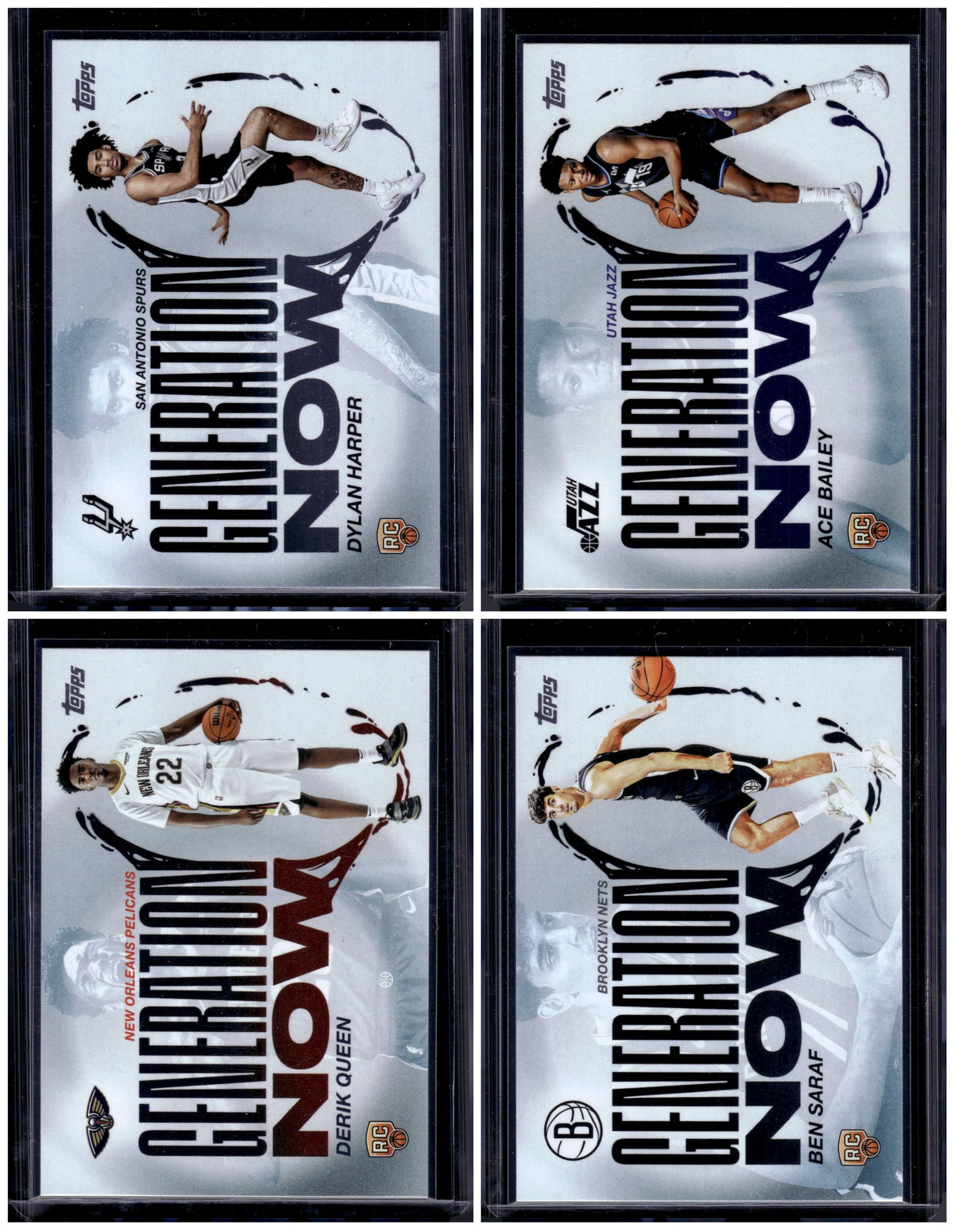 Lot of 4 2025-26 Topps NBA Arriving Now Rookies. Harper, Bailey, Queen, Saraf: Topps Basketball NBA Trading & Sports Cards, Sports Cards for Sale Near Me, Chrome, Refractor, SP, SSP, Valuable Auction Memorabilia Lots Sold On Line, NBA Championship & Hall of Fame Player Cards