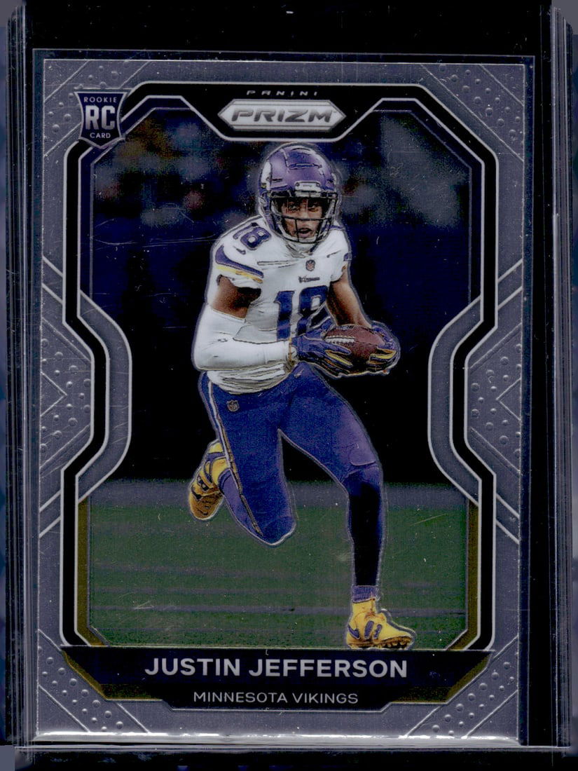 Justin Jefferson Rookie Card 2020 Panini Prizm #398 Minnesota Vikings (1 of 2)