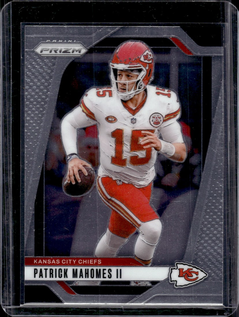 Patrick Mahomes 2024 Panini Prizm #138 Kansas City Chiefs: Panini Select, Prizm, Mosaic, Contenders, Zenith, Phoenix, Illusions, Absolute, Rookie NFL Sports Trading Cards, SP, SSP, Cards, Football Cards for Sale Near Me, Superbowl & Hall of Fame Player Cards,