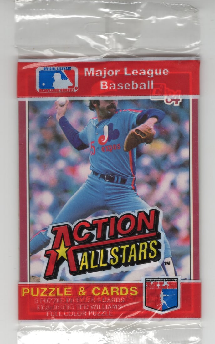 1984 Donruss Action All-stars Baseball Jumbo Card Pack - Mike Schmidt on Back - You Receive the Pack (1 of 2)