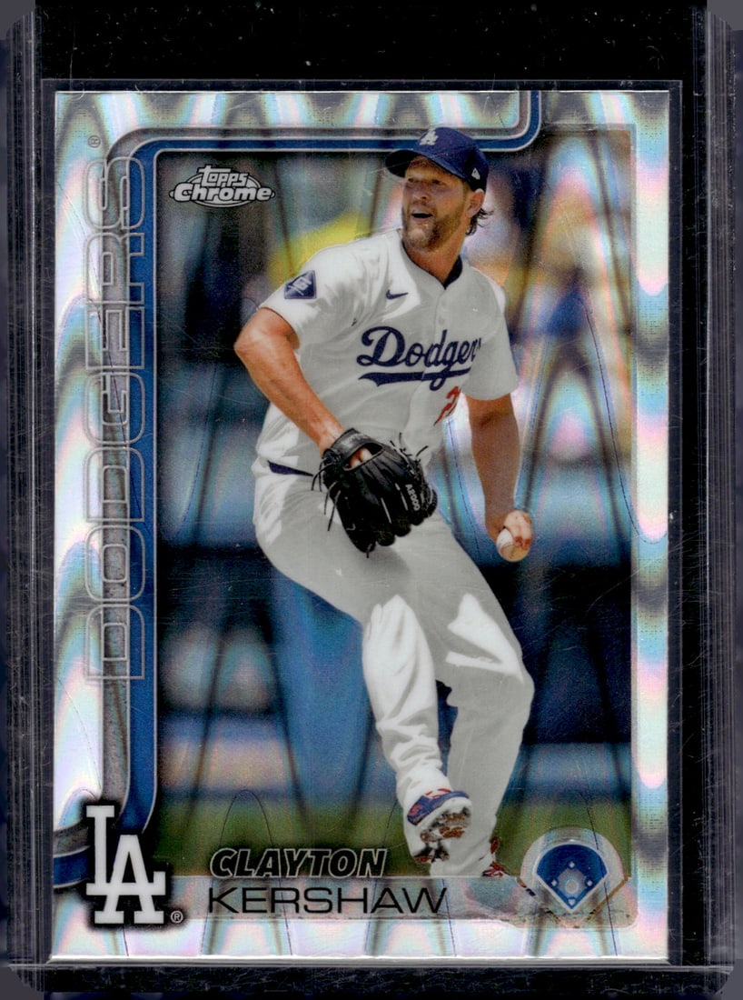 Clayton Kershaw Raywave Refractor 2025 Topps Chrome #88 Los Angeles Dodgers: Topps Baseball MLB Trading & Sports Cards, Sports Cards for Sale Near Me, World Series & Hall of Fame Players Memorabilia, Refractors, X-Fractors, Numbered, SP, SSP, Valuable Auction Memorabilia Lots 