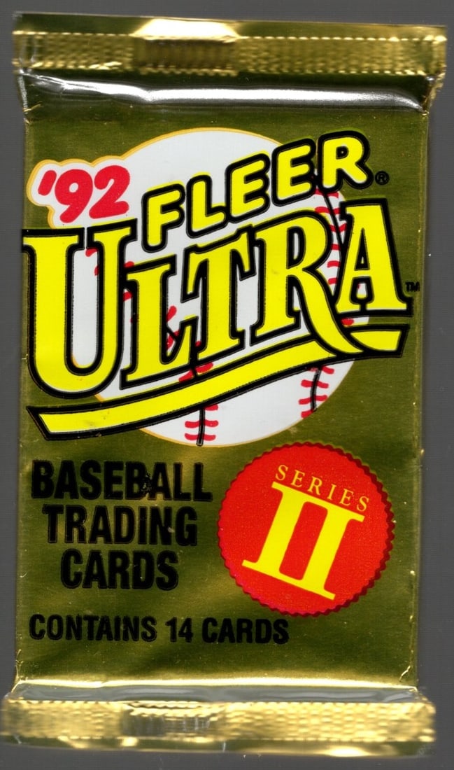 1992 Fleer Ultra Series II Baseball Cards Retail Box Pack Sports Cards MLB Trading Cards Rookie: Fleer Vintage Baseball MLB Trading & Sports Cards, World Series & Hall of Fame Players, Old Sports Cards for Sale Near Me, Valuable Auction Memorabilia Lots For Sale On Line, Tony Gwynn, Rickey Hender
