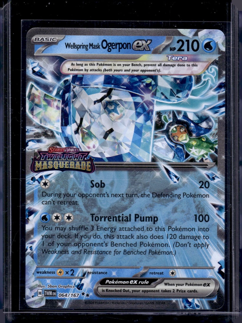 2024 Pokemon Twlight Masquerade Wellspring Mask Ogerpon Ex #64 (1 of 2)