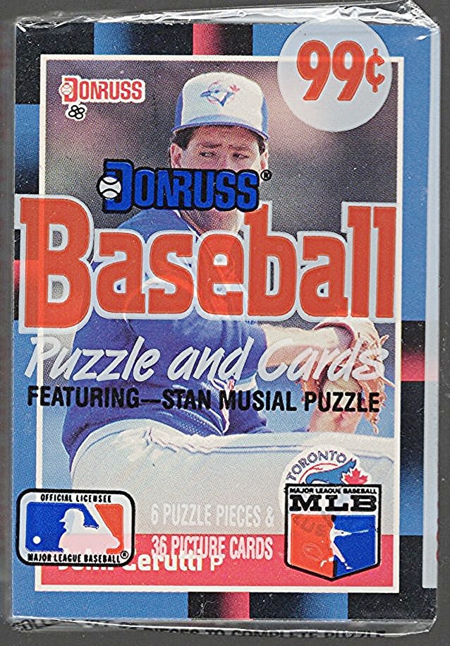 1988 Donruss Vintage Series 1 Baseball CELLO RETAIL BOX PACK, Sports Card: Vintage Valuable Donruss Baseball MLB Trading & Sports Cards, Robin Yount, George Brett, Rickey Henderson, Nolan Ryan, Old Sports Cards for Sale Near Me, World Series & hall of Fame Players, Auction M