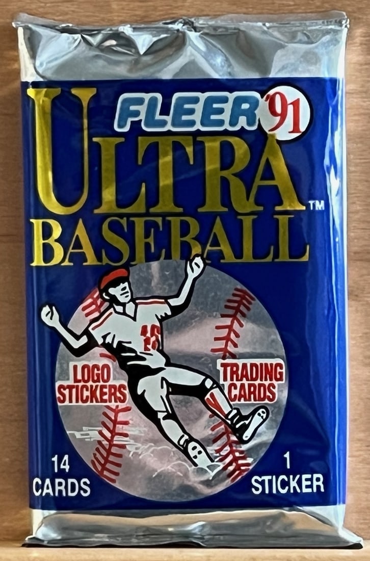 1991 Fleer Ultra Series 1 Baseball Cards Retail Box Pack Sports Cards MLB Trading Cards Rookie Cards: Fleer Vintage Baseball MLB Trading & Sports Cards, World Series & Hall of Fame Players, Old Sports Cards for Sale Near Me, Valuable Auction Memorabilia Lots For Sale On Line, Tony Gwynn, Rickey Hender