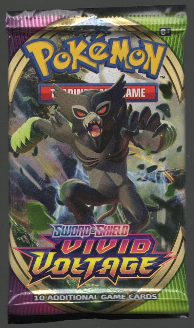 Pokemon Sword and Shield Vivid Voltage 10 Card Booster Pack Charizard Pikachu Holo Rare Cards (1 of 1)