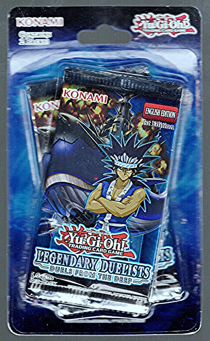 2020 Yu-Gi-Oh! Legendary Duelists - Duels from the Deep 1st Edition - 2 Packs Per Hanger Blister: Yu Gi Oh TCG, Yugioh 25th Anniversary Trading Card Game, Trading Card Games for Sale Near Me, Auction Lots for Sale On Line, Attack, Spell, Defend