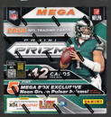 2024-25 Panini Prizm Football MEGA BOX - Jayden Daniels, 5 Neon Green Pulsar Prizms, Bo Nix Football