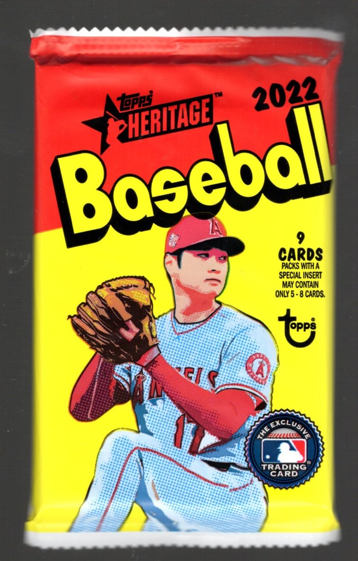 2022 Topps Heritage Baseball Card MEGA  Box Pack Sports Cards - 9 Cards Per Pack (1 of 1)