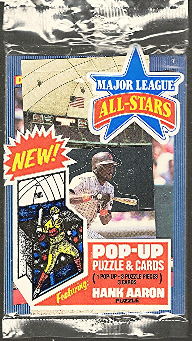 1986 Donruss Leaf Major League All-Stars Pop UP Pack - Tony Gwynn Front, Lou Whitaker Back: Vintage Valuable Donruss Baseball MLB Trading & Sports Cards, Robin Yount, George Brett, Rickey Henderson, Nolan Ryan, Old Sports Cards for Sale Near Me, Oversized Sports Cards, World Series & Hall of