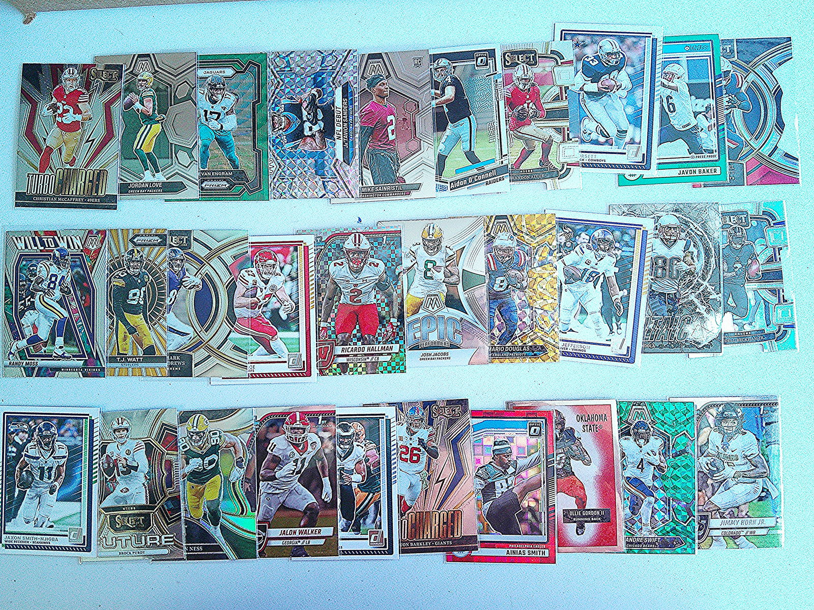 30 Football Cards of Current & Retired Players. Panini & Donruss. Stars, HOF, Rookie Cards: Panini Select, Prizm, Mosaic, Contenders, Zenith, Phoenix, Illusions, Absolute, Rookie NFL Sports Trading Cards, SP, SSP, Cards, Football Cards for Sale Near Me, Superbowl & Hall of Fame Player Cards,