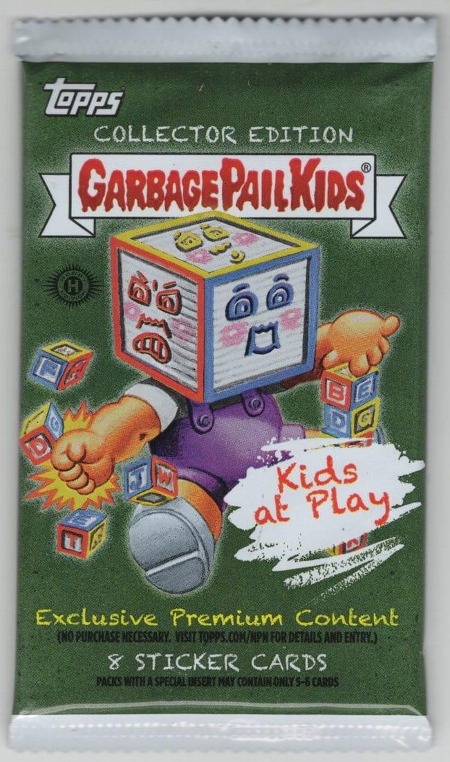 2024 Garbage Pail Kids Kids At Play Collector Edition Retail Box Pack - Exclusive Premium Content: Numbered Cards, Wave Parallels, Topps Trading Cards Sold on Line, Auction Lots for sale on line, Trading Card Stickers