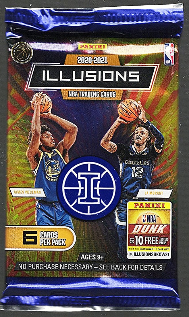 2020-21 Panini Illusions Basketball Blaster Box Packs Rookies: Lamelo Ball, Anthony Edwards, Tyrese (1 of 1)