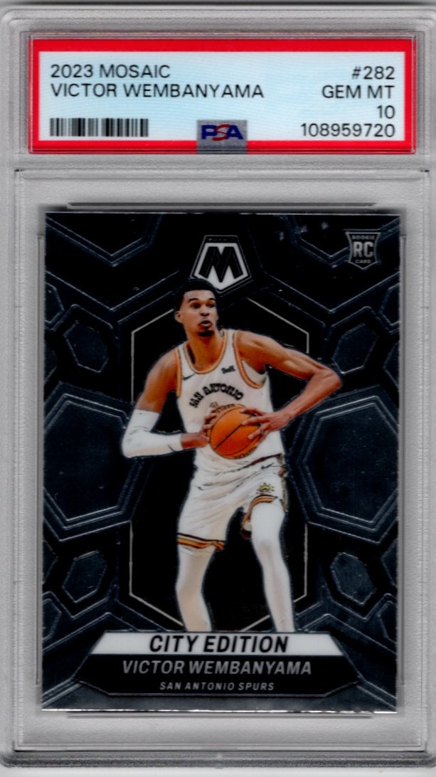Victor Wembanyama Rookie Card 2023-24 Mosaic #282 PSA 10 San Antonio Spurs (1 of 2)