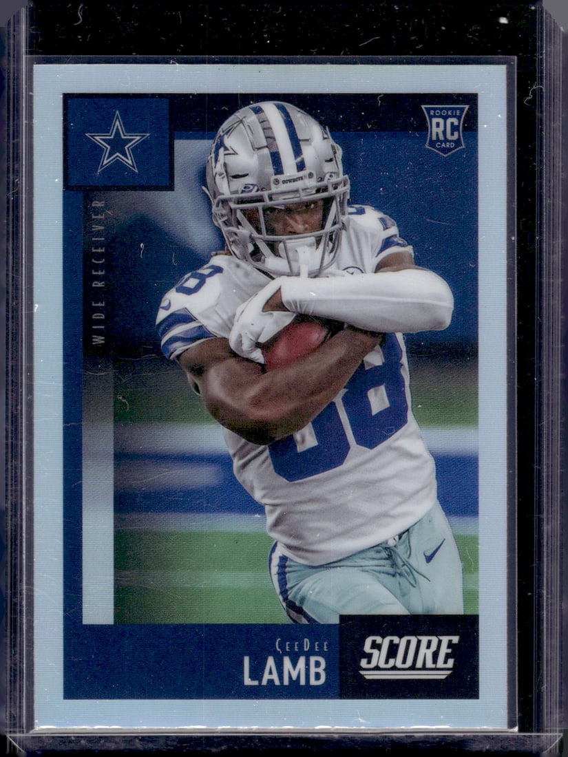 CeeDee Lamb Rookie Card Silver Prizm 2020 Chronicles Score #451 Dallas Cowboys (1 of 2)
