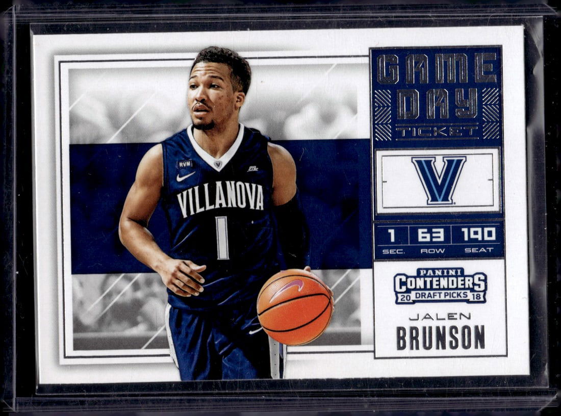 Jalen Brunson Rookie Card Game Day Ticket 2018 Contenders Draft Picks #34 Knicks (1 of 2)