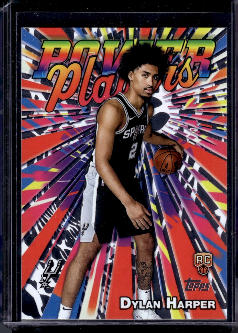 Dylan Harper Rookie Card Power Players 2025-26 Topps #PP-17 San Antonio Spurs: Topps Basketball NBA Trading & Sports Cards, Sports Cards for Sale Near Me, Chrome, Refractor, SP, SSP, Valuable Auction Memorabilia Lots Sold On Line, NBA Championship & Hall of Fame Player Cards